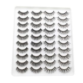 20 Pairs Mink Lashes Natural False Eyelashes Dramatic Volume Fake Lashes Soft Thick Long Eyelashes Wispy Makeup Extension 2022 - YP204