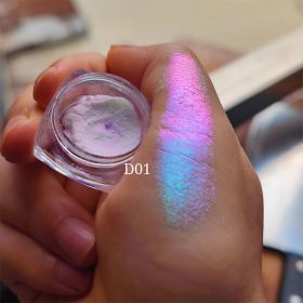 MultiChrome Shifting Pigments Chameleon Eyeshadow Duochrome Chameleon Eyeshadow Infinite Chrome Shining Eyeshadow Net 0.2g - D01