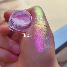 MultiChrome Shifting Pigments Chameleon Eyeshadow Duochrome Chameleon Eyeshadow Infinite Chrome Shining Eyeshadow Net 0.2g - E03