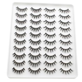 20 Pairs Mink Lashes Natural False Eyelashes Dramatic Volume Fake Lashes Soft Thick Long Eyelashes Wispy Makeup Extension 2022 - YP207