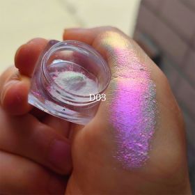 MultiChrome Shifting Pigments Chameleon Eyeshadow Duochrome Chameleon Eyeshadow Infinite Chrome Shining Eyeshadow Net 0.2g - D03