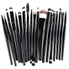 20Pcs Makeup Brushes Set Professional Plastic Handle Soft Synthetic Hair Powder Foundation Eyeshadow Make Up Brushes Cosmetics - PinkGold