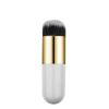 New Fashion Chubby Pier Foundation Brush Flat Cream Makeup Brushes Professional Cosmetic Brush highlight brush loose powder brus - White gold