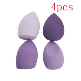 Different Sizes Makeup Sponge Dry&amp;Wet Use Cosmetic Puff Sponge maquiagem Foundation Powder Blush Beauty Tools with Storage Box - Yellow