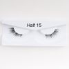 1Pair Mink Half Lashes Soft Thick Eye End Lengthening Faux Eyelashes Natural Long Handmade Eyelash Cross Curl 3D Lash For Makeup - 06