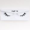 1Pair Mink Half Lashes Soft Thick Eye End Lengthening Faux Eyelashes Natural Long Handmade Eyelash Cross Curl 3D Lash For Makeup - 01