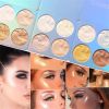 Highlighter Palette Illuminator Powder Palette White Highlighter Baked Waterproof Long Lasting Brilliant Lighten Skin Makeup Palette - 04