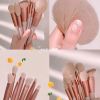 13 PCS Makeup Brushes Set Eye Shadow Foundation Women Cosmetic Brush Eyeshadow Blush Powder Blending Beauty Soft Make Up Tools - 13Pcs-velvet bag