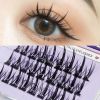 3D Faux Mink Lashes Tapered Natural Long False Eyelashes Individual Eyelash Natural Thick Lashes Eyelash Extension for Makeup - B7232-54pcs