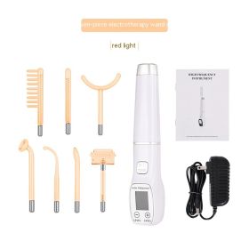 High Wave Electrotherapy Rod Enhanced Version With Screen Display Seven-piece (Option: Seven Piece White Red Light-EU)