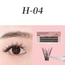 0.07mm Black Natural Bushy Sessile Trichoderma Grafted Ciliary (Option: 4 Style-14mm)