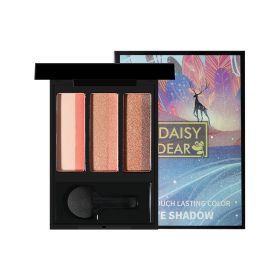 Tri-Color Gradient Earth Tone Matte Nude Eyeshadow (Option: Mystery Deer Eyeshadowow)