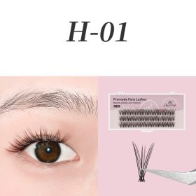 0.07mm Black Natural Bushy Sessile Trichoderma Grafted Ciliary (Option: 1 Style-14mm)