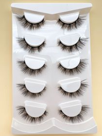 Mink Eyelashes Eye Tail Lengthening Natural Eyelashes Flat False (Option: D620K)