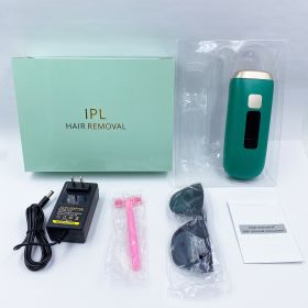 Freezing Point Hair Removal Instrument Ladies Special Whole Body Household (Option: Premium dark green-EU)