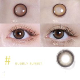 Mini Series Daily Color Contact Lenses (Option: Champagne Sunset-250Degree)