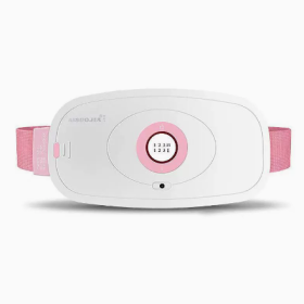 Girls Menstrual Period  Waist Warm Belt (Option: White-Three shifts heating vibration-USB)