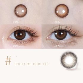 Mini Series Daily Color Contact Lenses (Option: Film Brown38-125Degree)