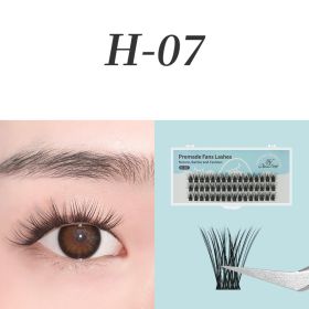 0.07mm Black Natural Bushy Sessile Trichoderma Grafted Ciliary (Option: 7 Style-14mm)